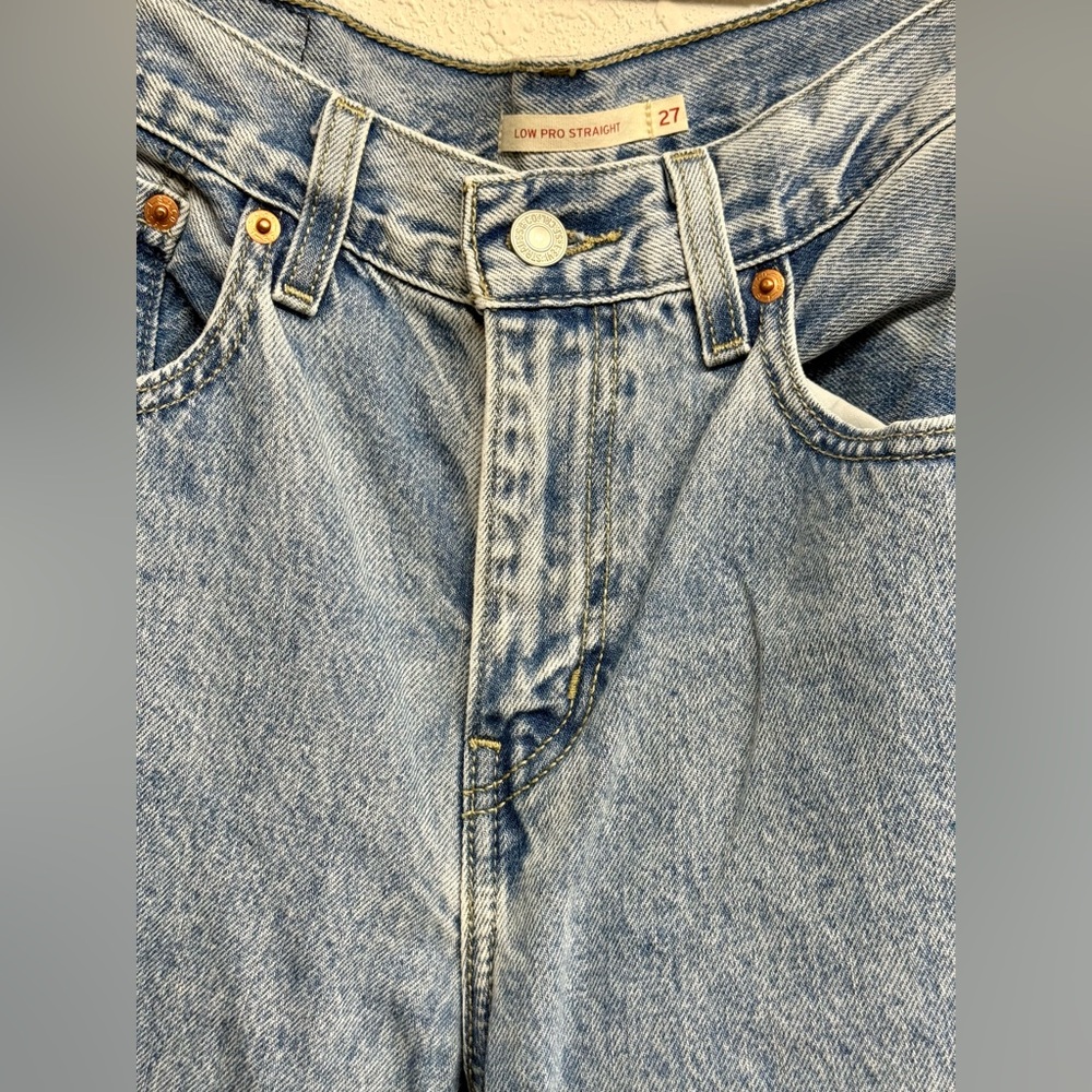 Levi's Light Blue Low Pro Straight Jeans